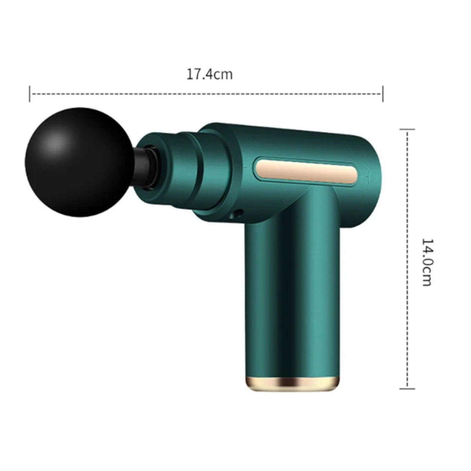 Mini Massage Gun, Deep Tissue Massage Gun for Athletes, 4 high quality Massage Heads 4 Speeds